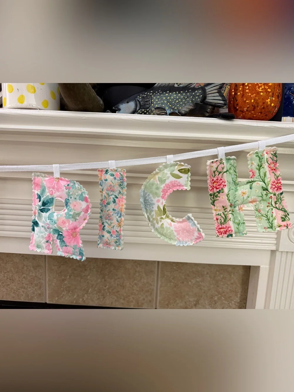 Floral 'EAT THE RICH' Banner - Multicolor